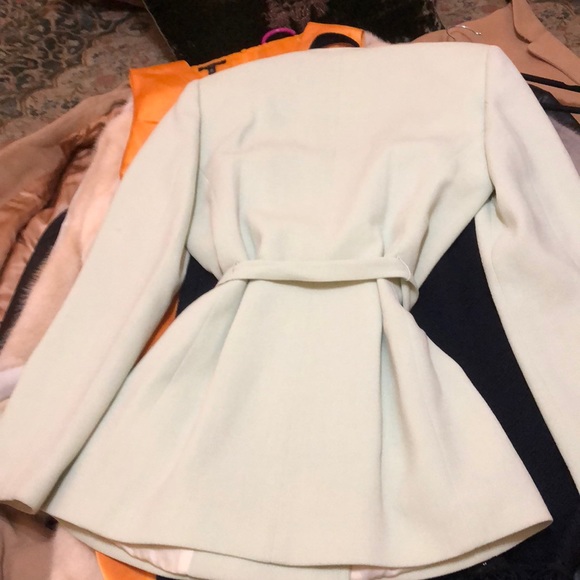 Vintage Oscar de la Renta Green pastel Mint Wrap - Picture 4 of 4